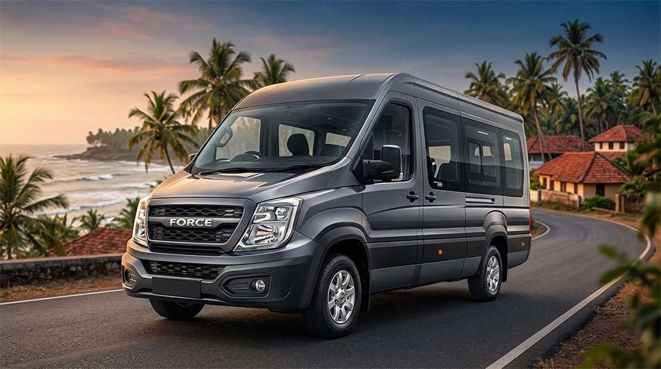 Tempo Travellers and buses for group transportation